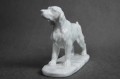 Prześliczna figura setera - biała porcelana
