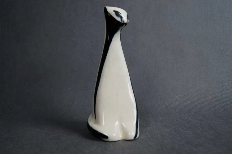 Kotek lata 60 ceramiczna figurka