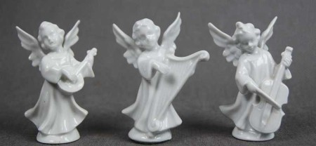 Porcelana Orkiestra trzech aniołków