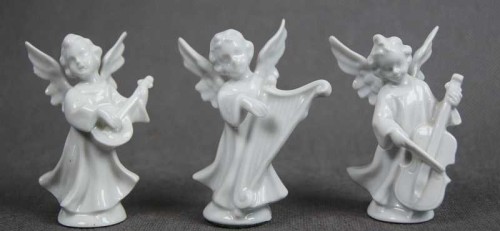 Porcelana Orkiestra trzech aniołków