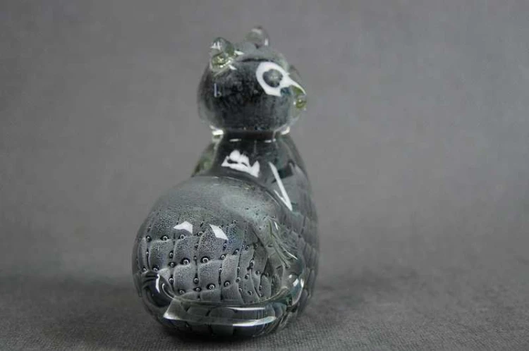 Artystyczne szkło figurka kota