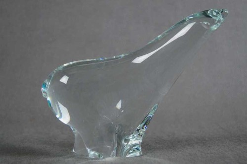 Artystyczne szkło Maleras niedźwiedź polarny