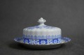 Przedwojenna maselniczka China Blau Oscar Schaller & Co