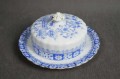 Przedwojenna maselniczka China Blau Oscar Schaller & Co