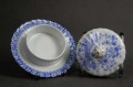 Przedwojenna maselniczka China Blau Oscar Schaller & Co