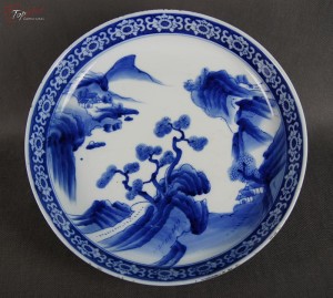 Japonia porcelana Imari duża kolekcjonerska misa