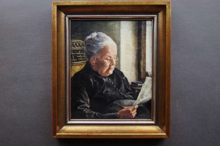 Sentymentalny obraz czytająca babcia Wilhelm Hoffmann