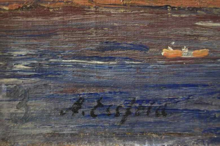 ALEXANDER ESSFELD (1874 - 1939) ZATOKA !!!