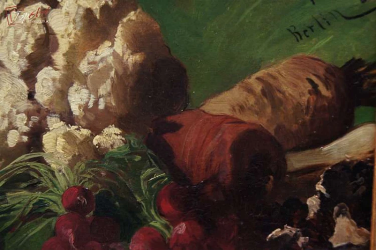 Mega Cenny Obraz!!! Julius Jacob Martwa natura 1882r