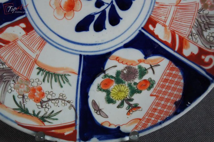 Japonia Imari kolekcjonerski talerz 2