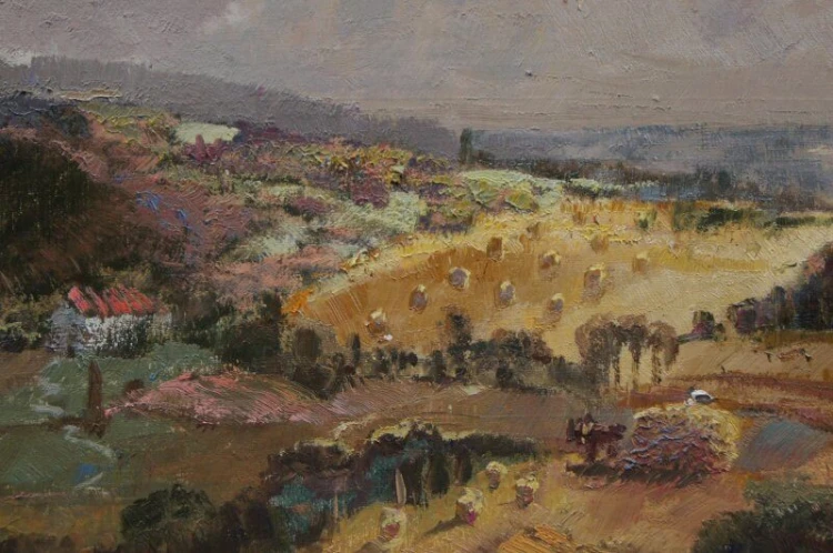 Z życia wsi majstersztyk obraz olejny Ludwig Gschossmann