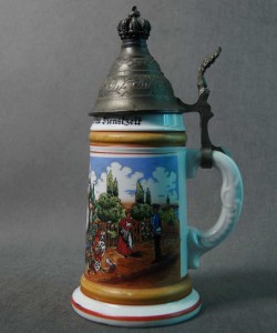 Stary pocztowy kolekcjonerski kufel do piwa