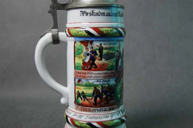 Unikat wojskowy kufel do piwa oryginał 1910 - 12 rok