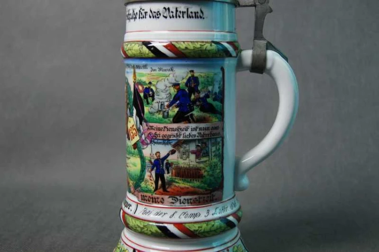 Unikat wojskowy kufel do piwa oryginał 1910 - 12 rok