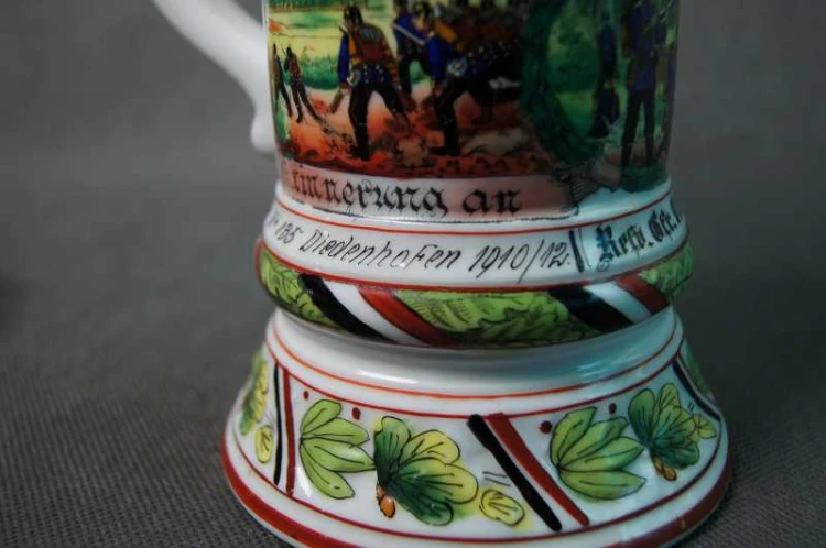 Unikat wojskowy kufel do piwa oryginał 1910 - 12 rok