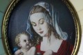 Malarstwo miniaturowe Madonna z Dzieciątkiem