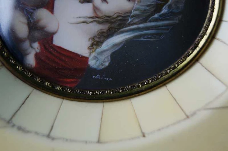 Malarstwo miniaturowe Madonna z Dzieciątkiem