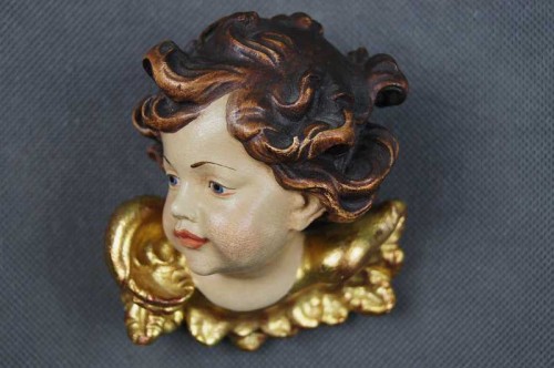 Bejo włoski putto rzeźba w drewnie