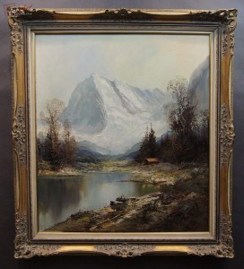 Samotnia w górach niesamowity pejzaż Gustav Turk 