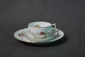 Rosenthal Sanssouci Róże na białym tle zestaw śniadaniowy nr.2