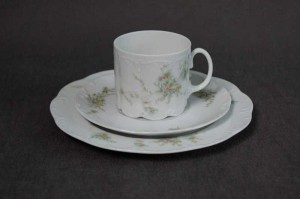 Rosenthal biały zestaw śniadaniowy do kawy