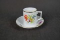 Hochst espresso ręcznie malowane kwiaty