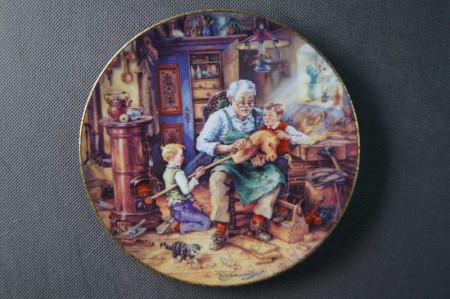 Kolekcjonerski talerz Weimar - Bradex wizyta u dziadków nr.3
