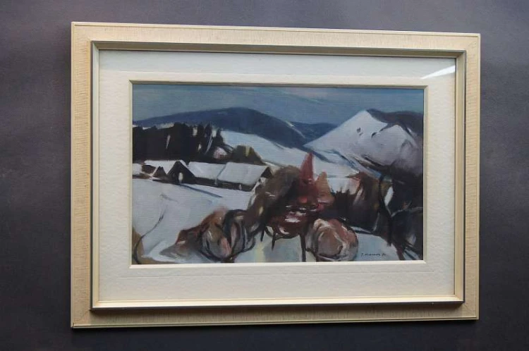Beskidy zimą J. Kurzawa 1970r