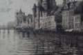 Gdańsk - Danzig Długie Pobrzeże duża grafika Paul Kreisel