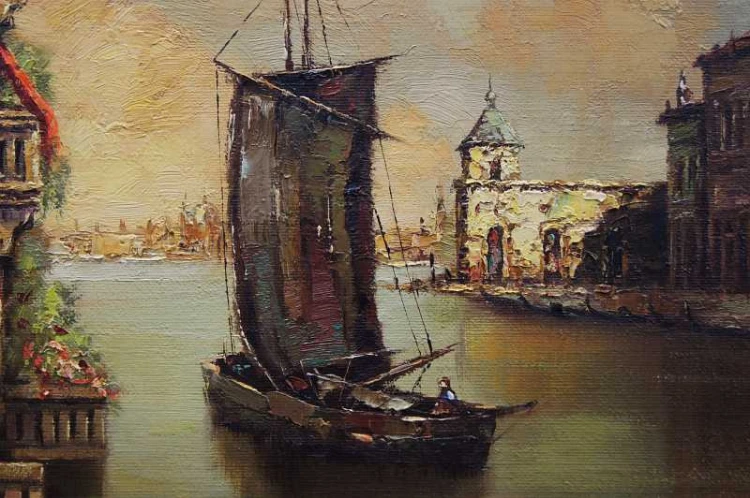 Wenecja niepowtarzalny obraz olejny Andreas Bone
