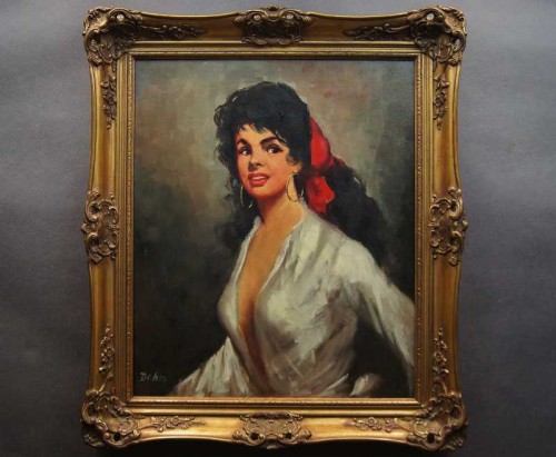 Dahm Portret pięknej Cyganki Polecam !!!