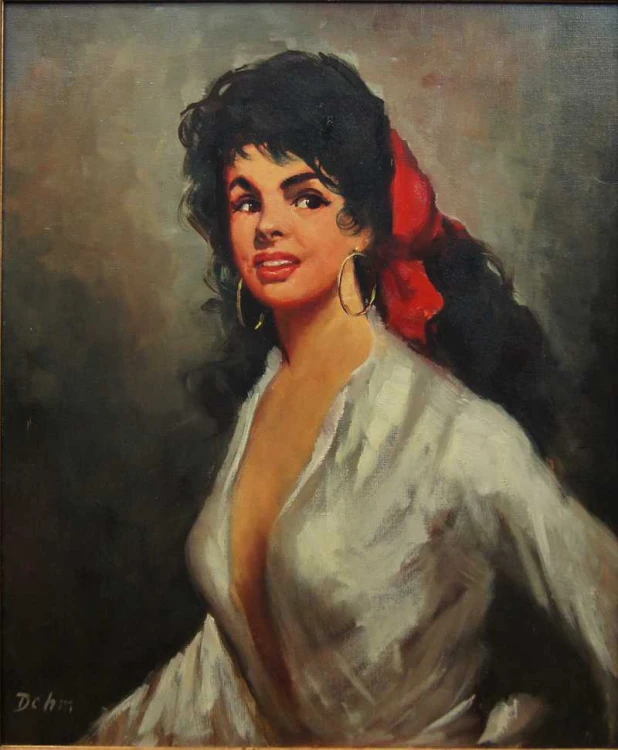 Dahm Portret pięknej Cyganki Polecam !!!