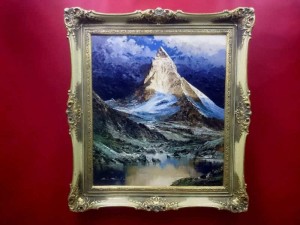 Obraz olejny MATTERHORN Heinz Munnich 1921r UNIKAT