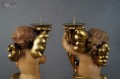 Para świeczników drewniane amory, putta złocone!!!