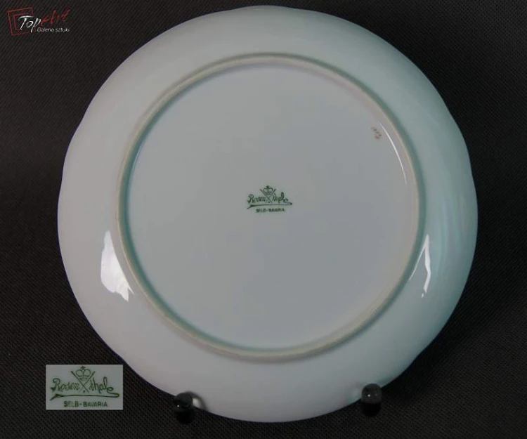 Rosenthal porcelana talerz deserowy z owocami 2