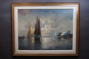 Franz Ambrasath - Południowe wybrzeże jachty o zachodzie słońca !!!  