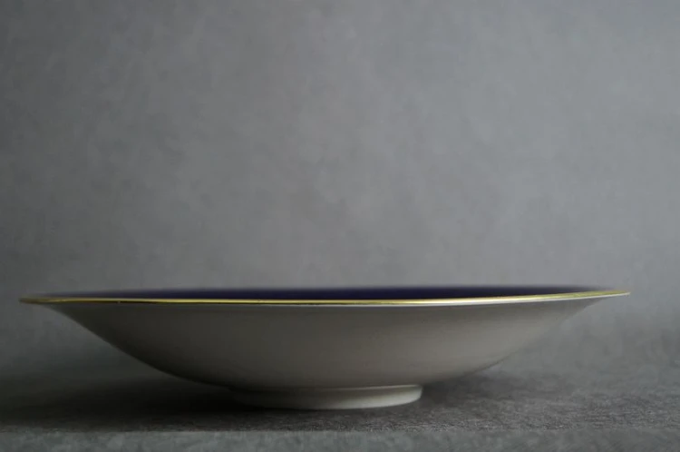 Porcelana Lindner kobalt złocenia piękna patera Polecam !!!