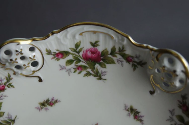 Porcelana Rosenthal patera Moliere Moosrose 1967