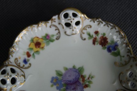 Porcelana Rosenthal Moliere mała paterka kwiaty 10 cm