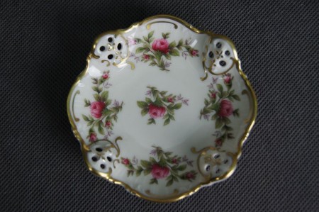 Porcelana Rosenthal mała paterka Moliere Moosrose 10 cm
