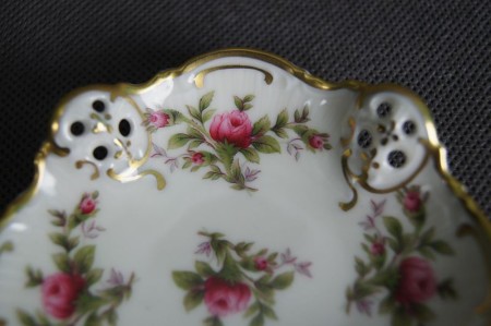Porcelana Rosenthal mała paterka Moliere Moosrose 10 cm