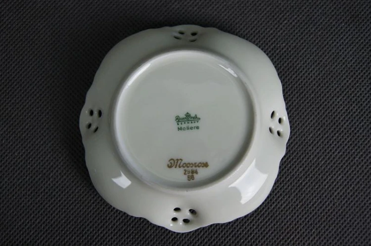 Porcelana Rosenthal mała paterka Moliere Moosrose 10 cm