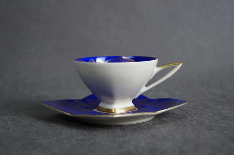 Porcelana Alka niebieskie espresso jak kwiat Polecam !!!