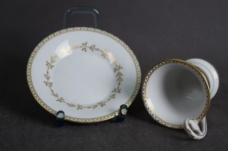 Porcelana Richard Ginori filiżanka ze spodkiem do kawy