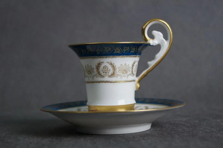 Porcelana Limoges piękna filiżanka do espresso