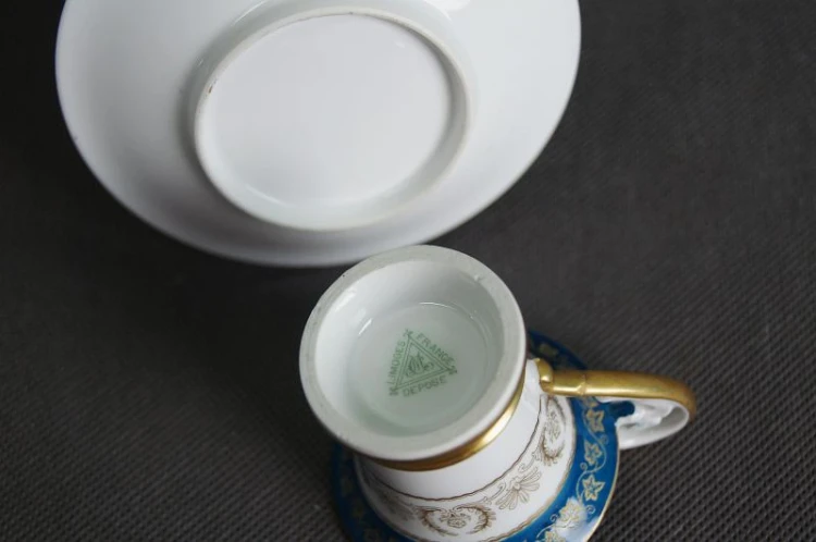 Porcelana Limoges piękna filiżanka do espresso