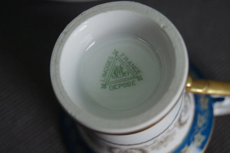 Porcelana Limoges piękna filiżanka do espresso