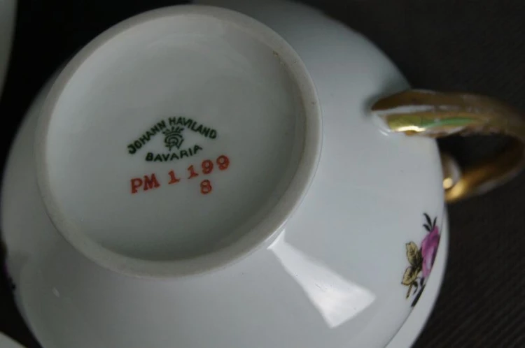 Porcelana Waldershof - Rosenthal wykwintne śniadaniowe trio