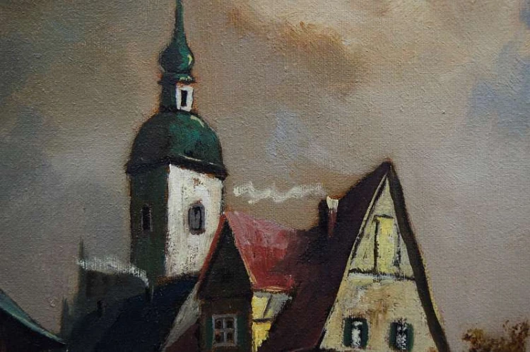 Miasteczko wieczorową porą Michael W. Schneider