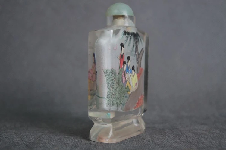 Unikat ! Japońska szklana buteleczka na perfumy balsam